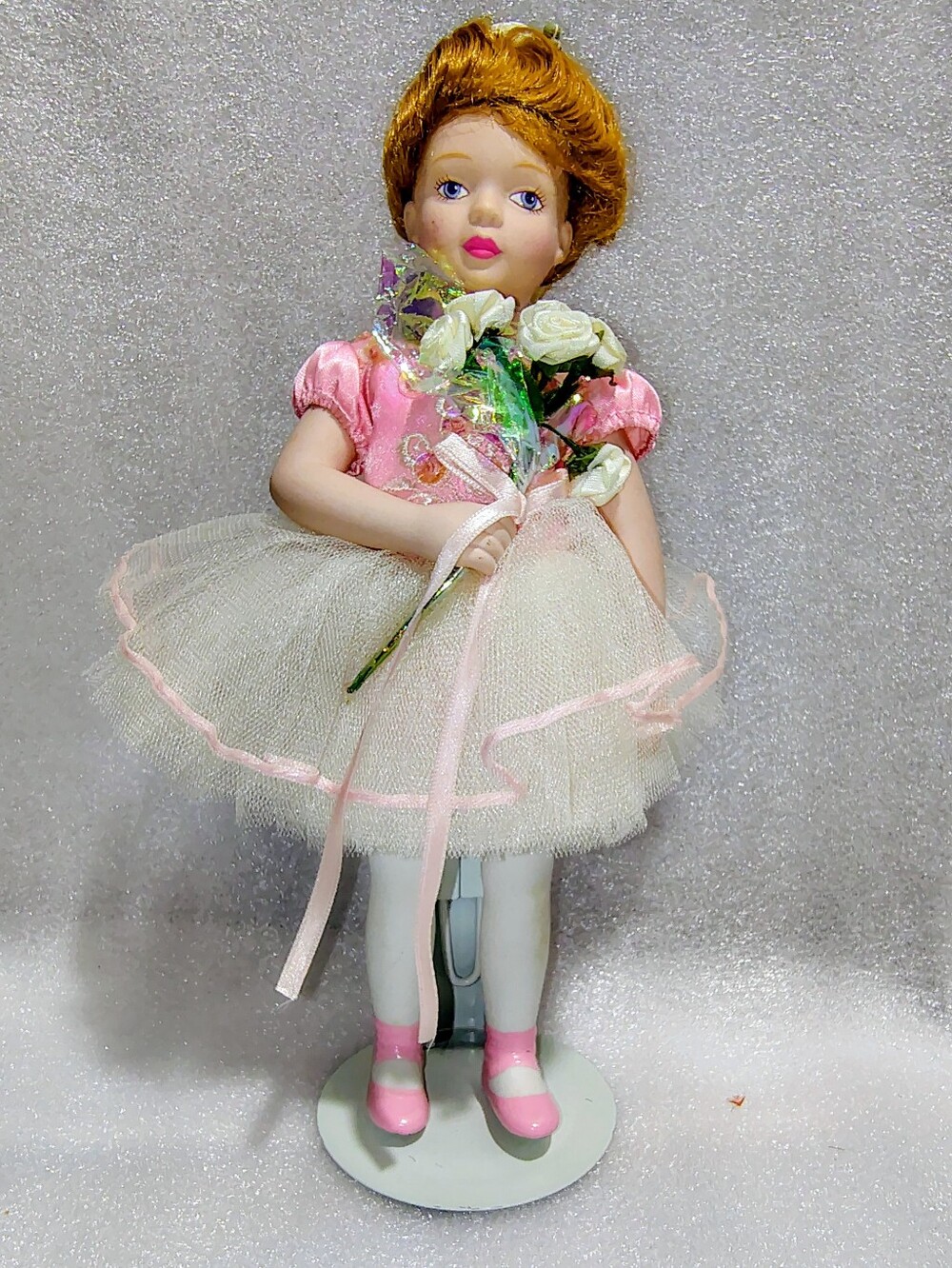 Vintage 1991 Avon Ballet Recital Porcelain Doll 9” Childhood Dreams